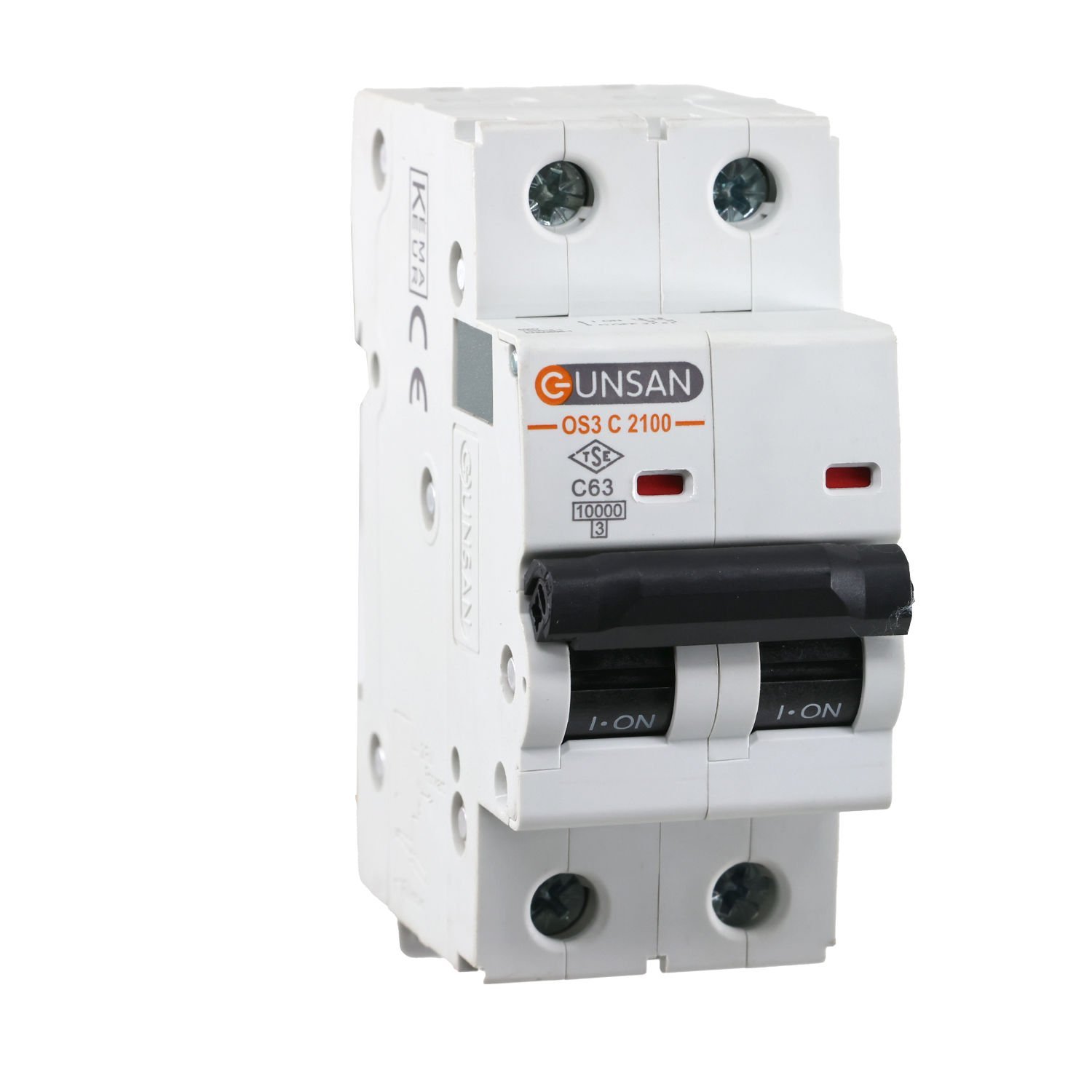 Günsan Valta Otomatik Sigorta 10kA C Tip 2P 63A