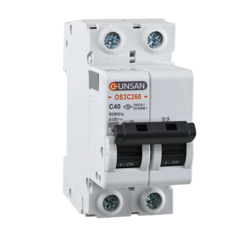 Günsan Valta Otomatik Sigorta 3P 6kA B Tip 40A Üç Kutuplu