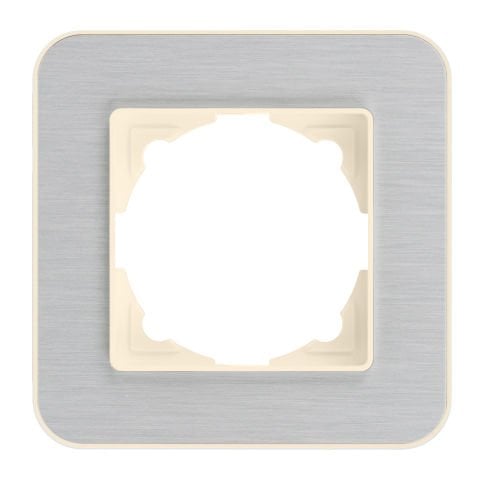 Günsan Radius Krem & Silver Light Tekli Çerçeve