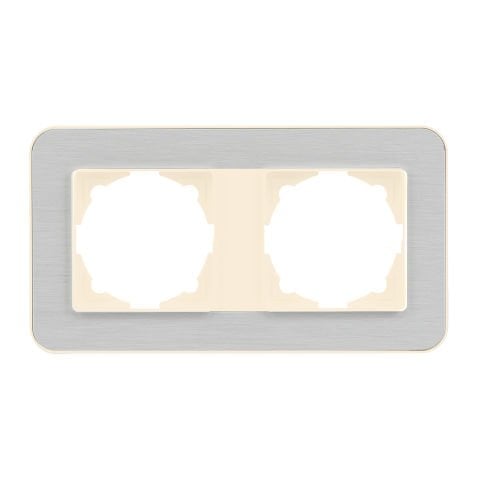 Günsan Radius Krem & Silver Light İkili Çerçeve