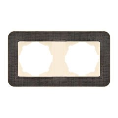 Günsan Radius Krem & Natural Oak İkili Çerçeve