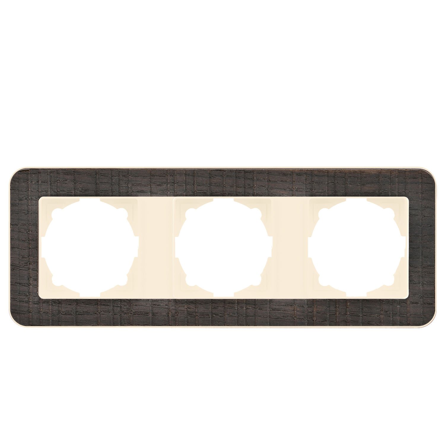 Günsan Radius Krem & Natural Oak Üçlü Çerçeve