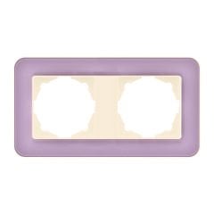 Günsan Radius Krem & Pastel Violet İkili Çerçeve