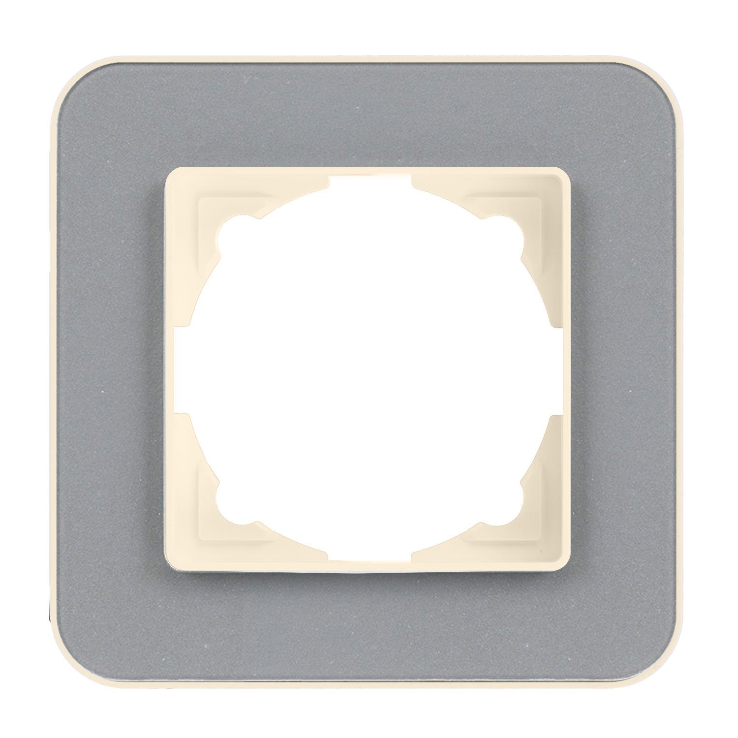 Günsan Radius Krem & Pearl Silver Tekli Çerçeve