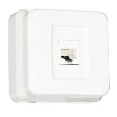 Günsan Misya Beyaz Tekli Data Prizi (RJ45 Cat6)