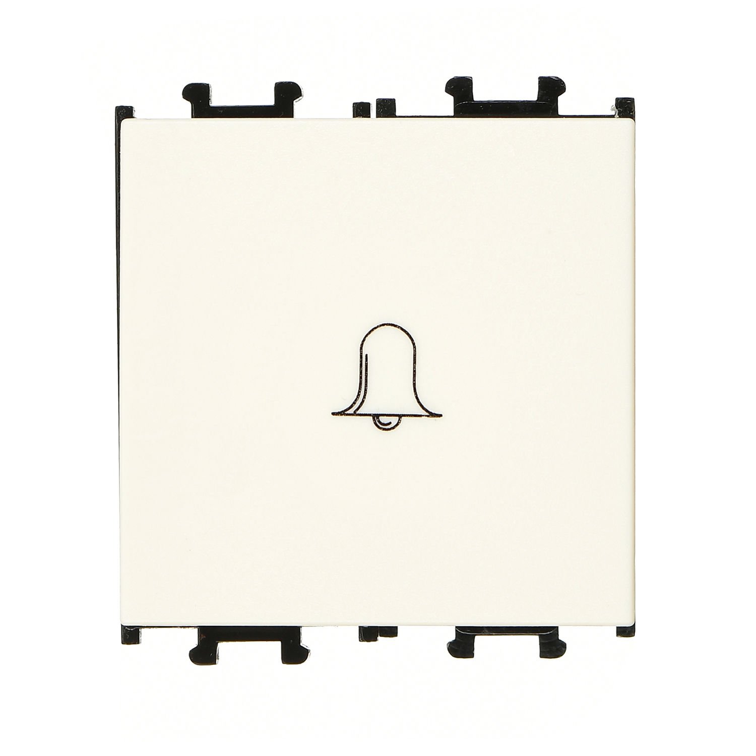 Günsan Domino Krem Vidalı Geniş Zil Butonu -2M - 16AX 250V