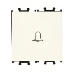 Günsan Domino Krem Vidalı Geniş Zil Butonu -2M - 16AX 250V