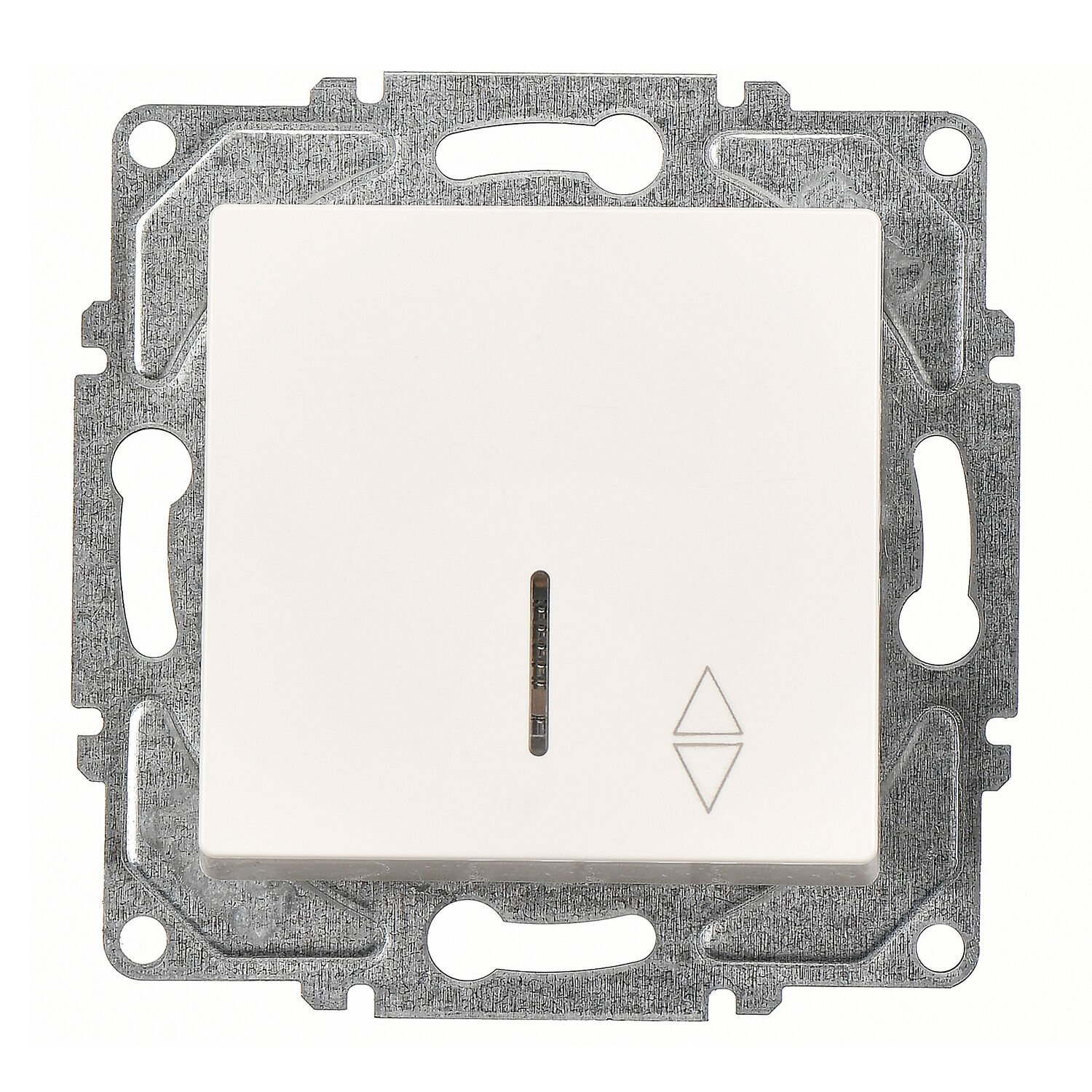 Günsan Eqona Fildişi Beyazı Vidalı Işıklı Vavien Anahtar