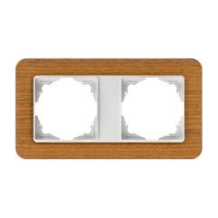 Günsan Radius Gümüş & Natural Teak Tekli Çerçeve