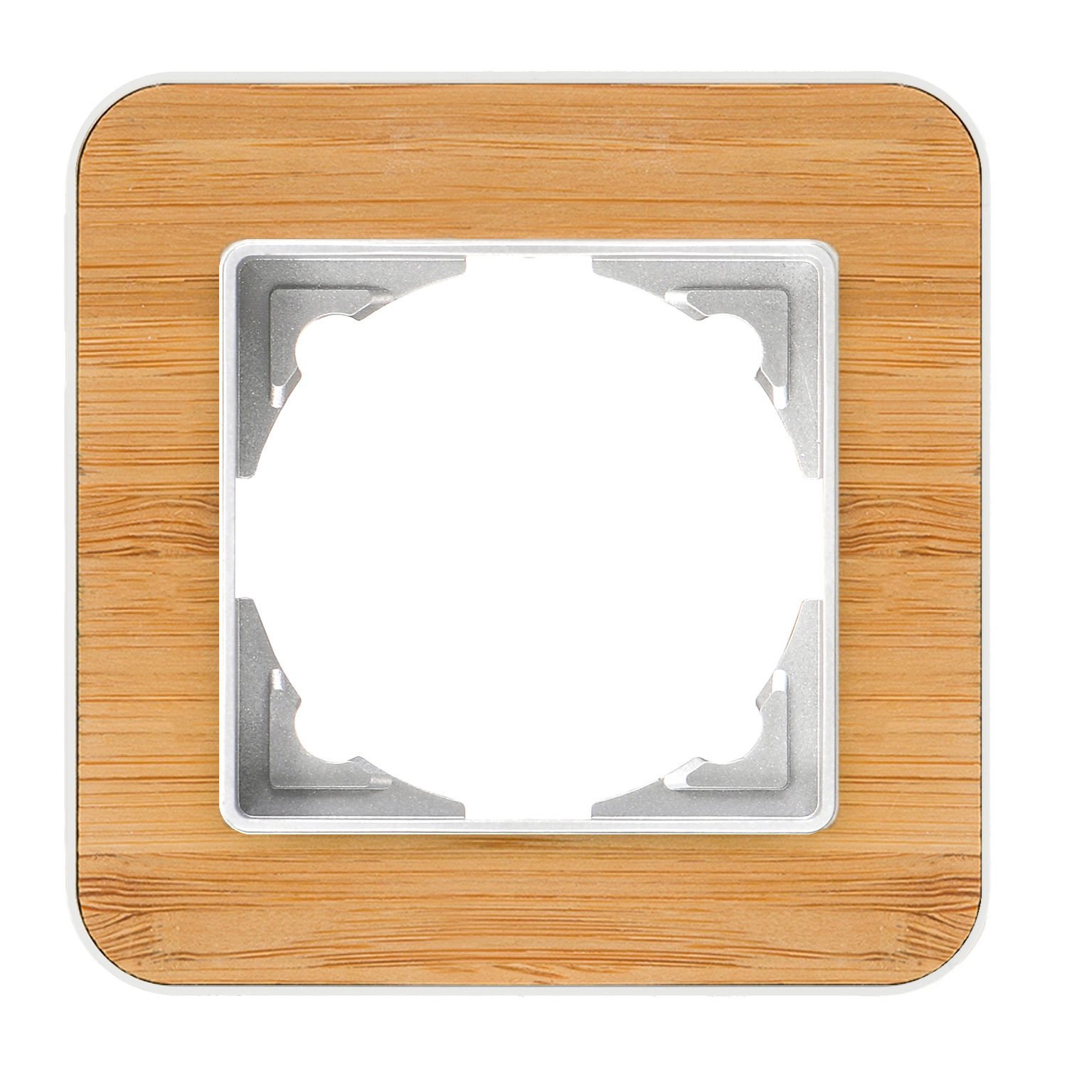 Günsan Radius Gümüş & Natural Bamboo Tekli Çerçeve