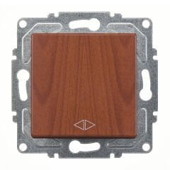 Günsan Visage Ceviz Vidalı Permütatör Ara Vavien Anahtar - 10AX 250V