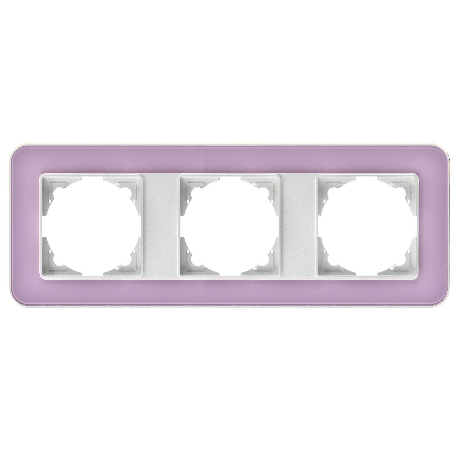 Günsan Radius Elements Üçlü Çerçeve Gümüş / Pastel Violet