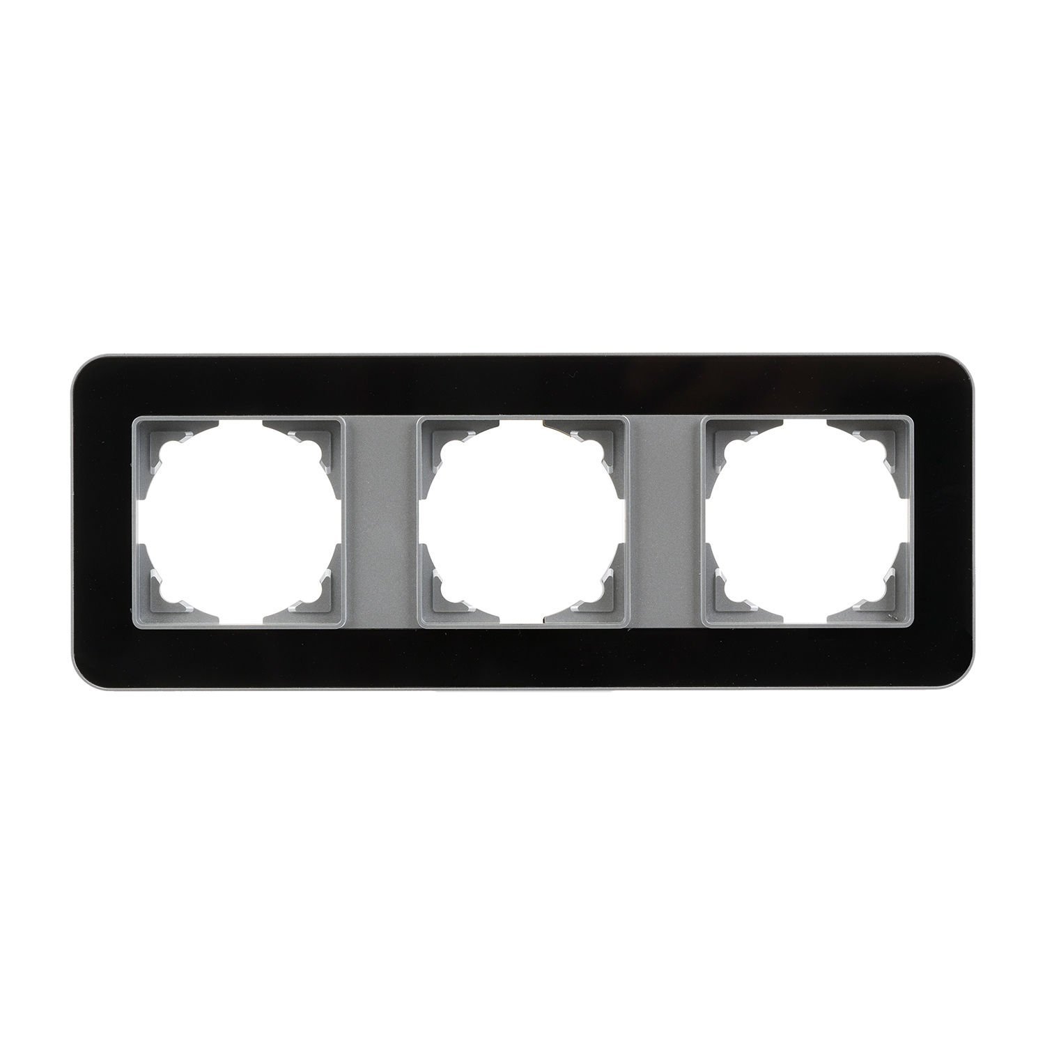 Günsan Radius Elements Üçlü Çerçeve Gümüş / Jet Black