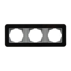 Günsan Radius Elements Üçlü Çerçeve Gümüş / Jet Black