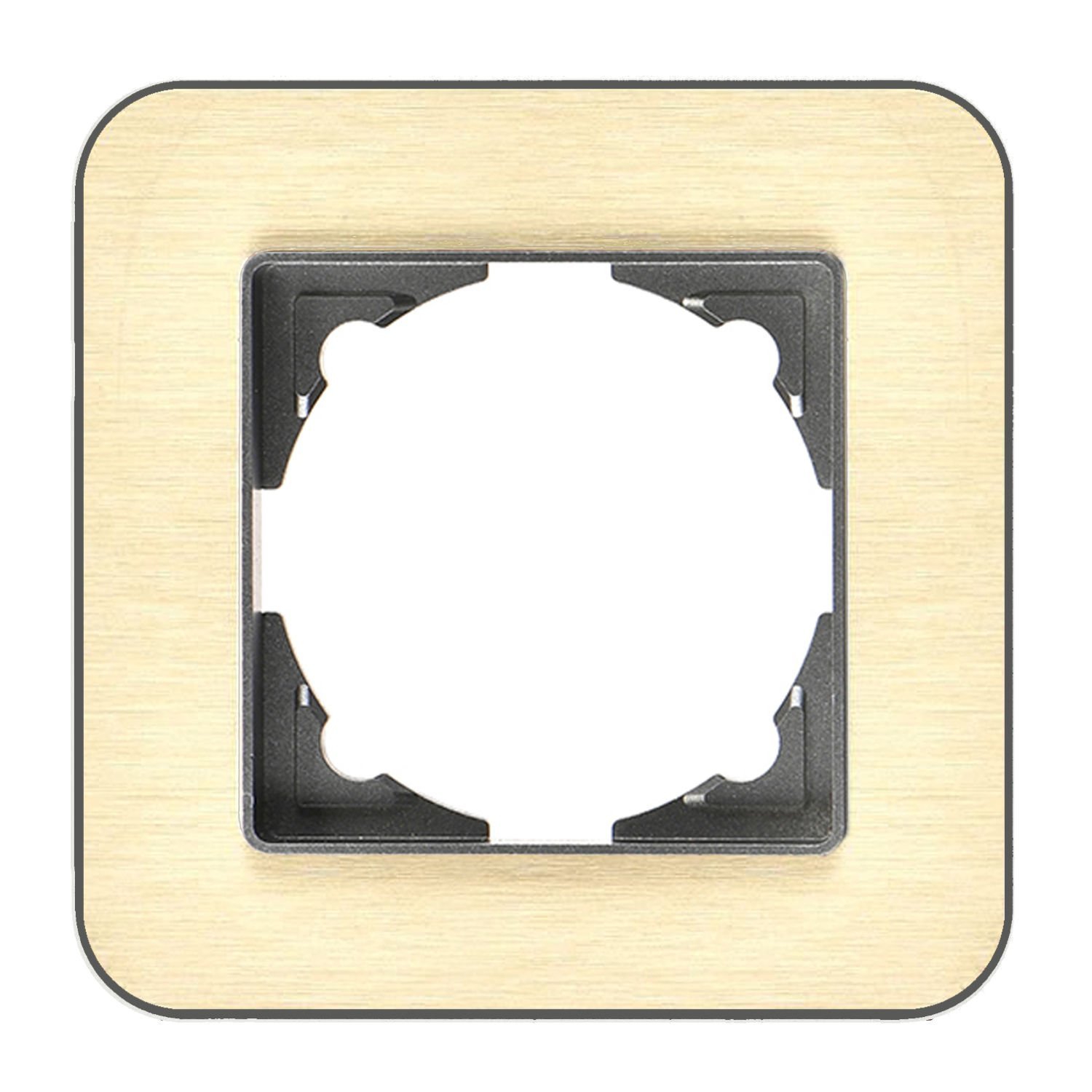 Günsan Radius Füme & Silver Gold Tekli Çerçeve