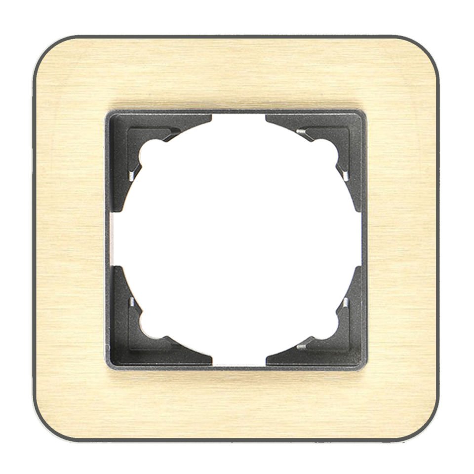 Günsan Radius Füme & Silver Gold Tekli Çerçeve