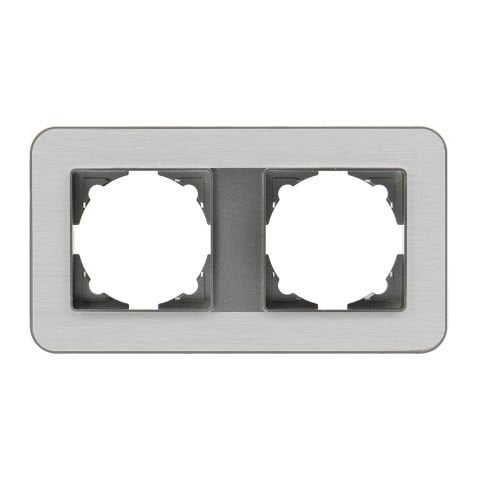 Günsan Radius Füme & Silver Light İkili Çerçeve