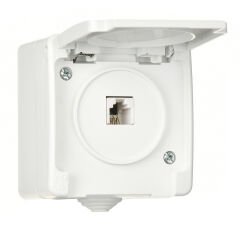 Günsan Nemliyer Beyaz Nümeris Telefon Prizi (Cat3)