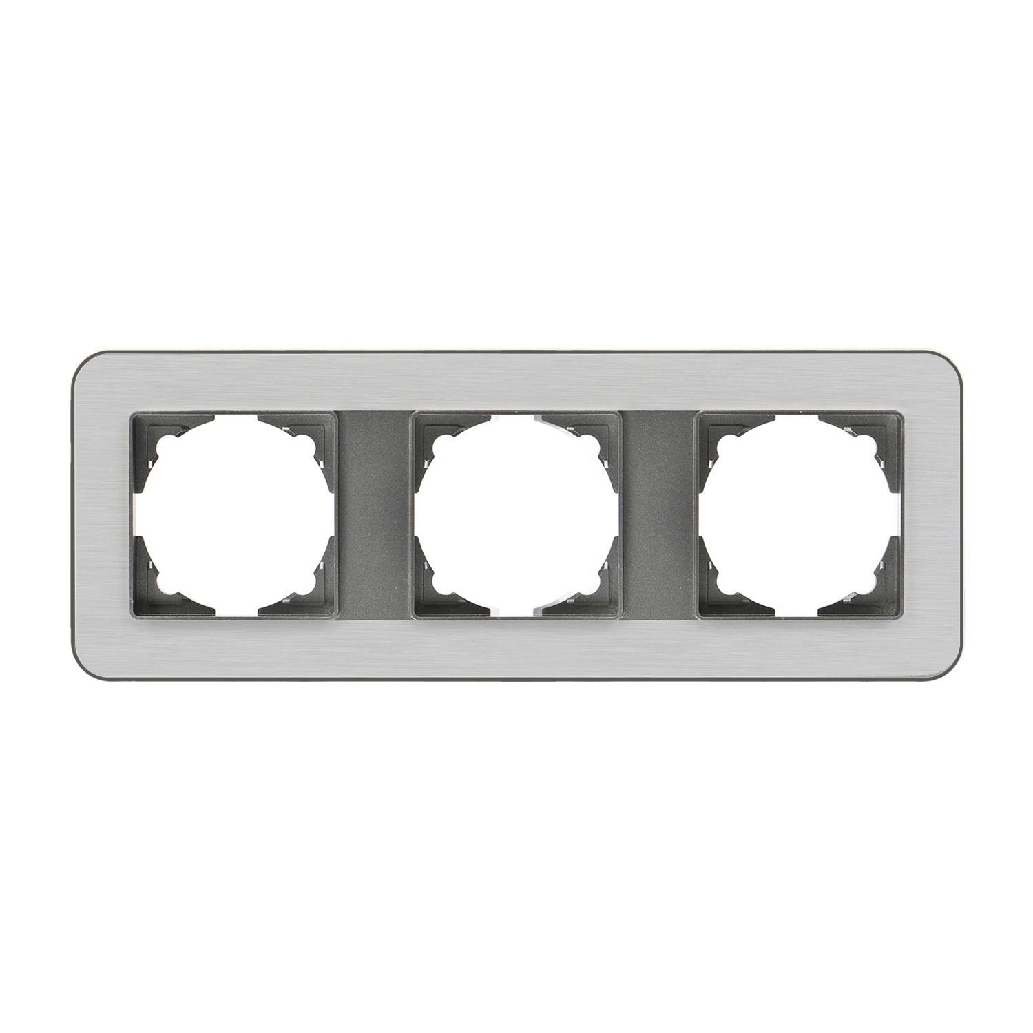 Günsan Radius Elements Üçlü Çerçeve Füme / Silver Light