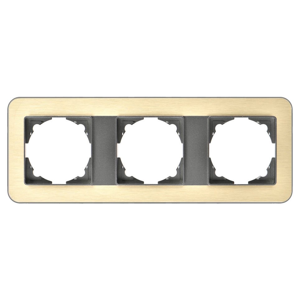 Günsan Radius Füme & Gold Üçlü Çerçeve