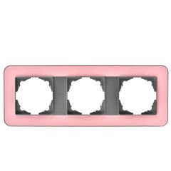 Günsan Radius Füme & Powdery Pink Üçlü Çerçeve