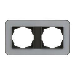 Günsan Radius Füme & Pearl Silver İkili Çerçeve