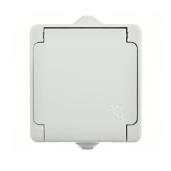 Günsan Nemliyer Gri Kapaklı UPS Priz