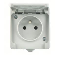 Günsan Nemliyer Gri Kapaklı UPS Priz