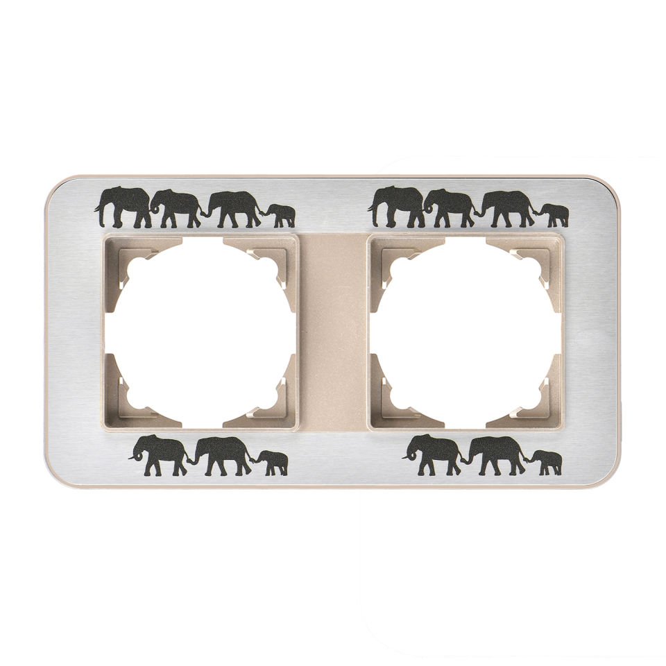 Günsan Radius Metalik Bej & Silver Gray İkili Çerçeve