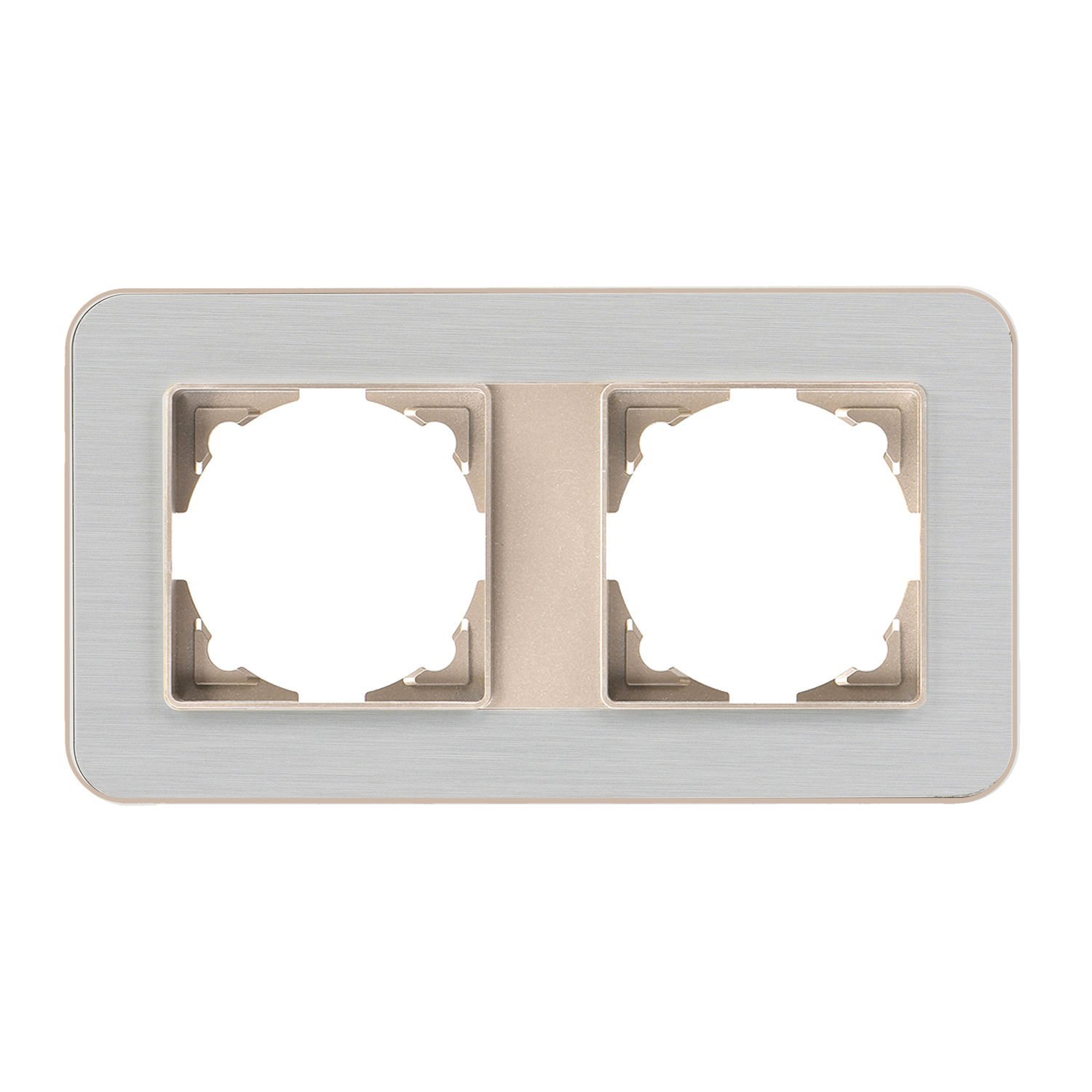 Günsan Radius Metalik Bej & Silver Light İkili Çerçeve