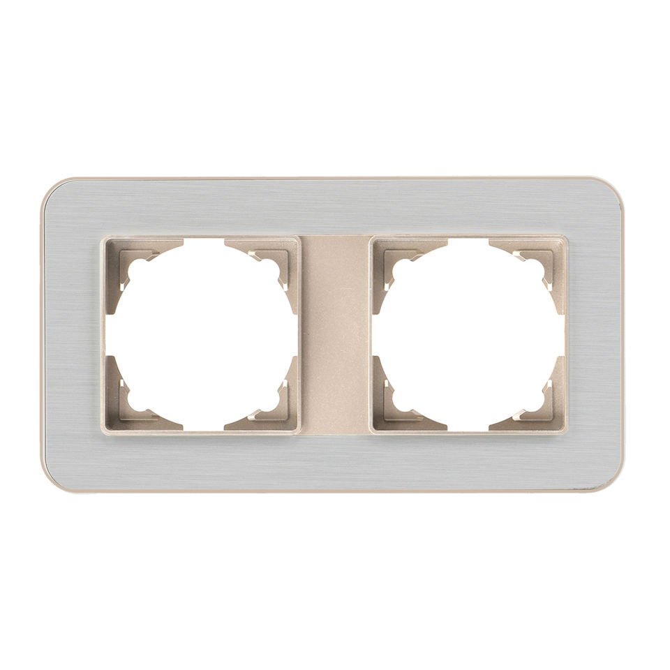 Günsan Radius Metalik Bej & Silver Light İkili Çerçeve