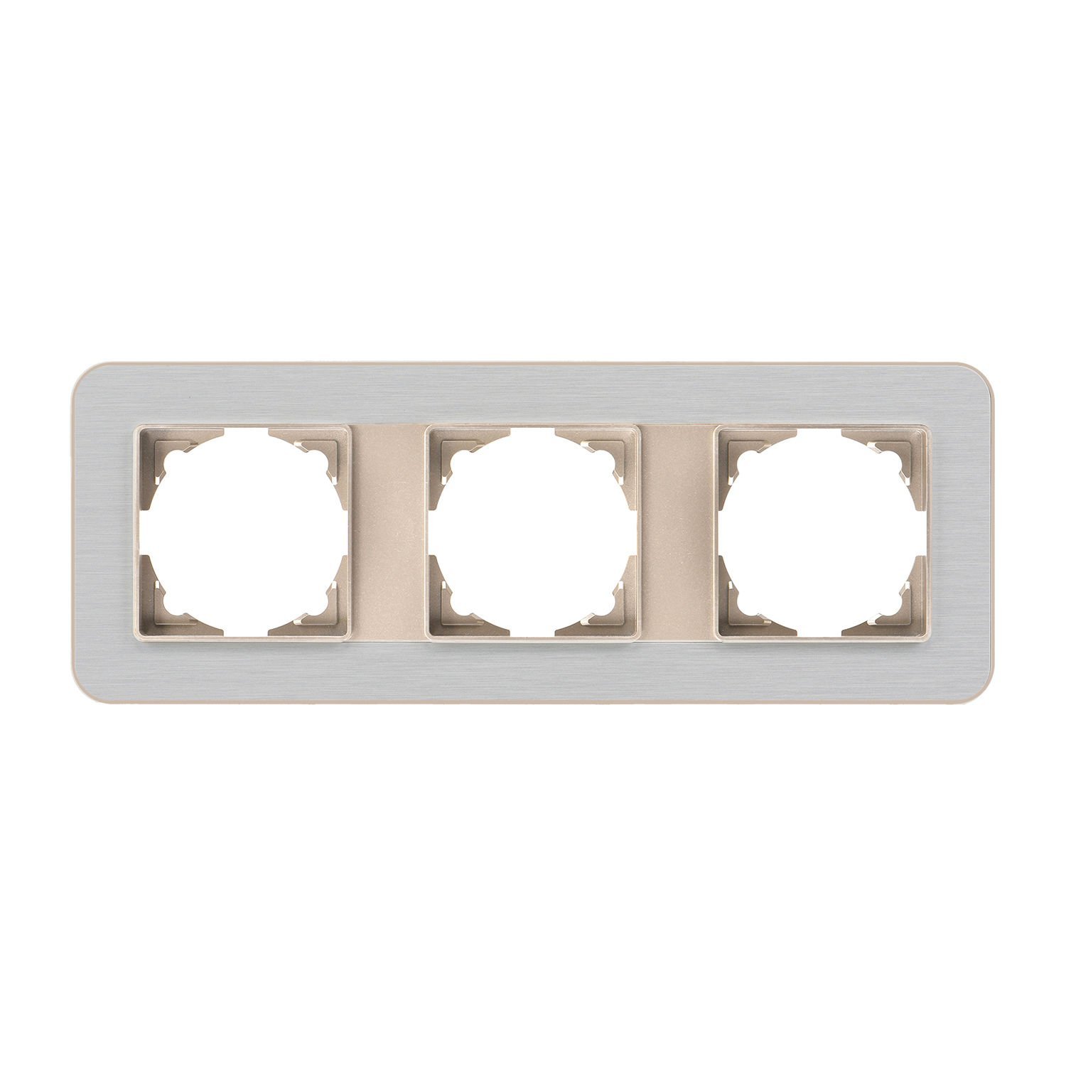 Günsan Radius Metalik Bej & Silver Light Üçlü Çerçeve