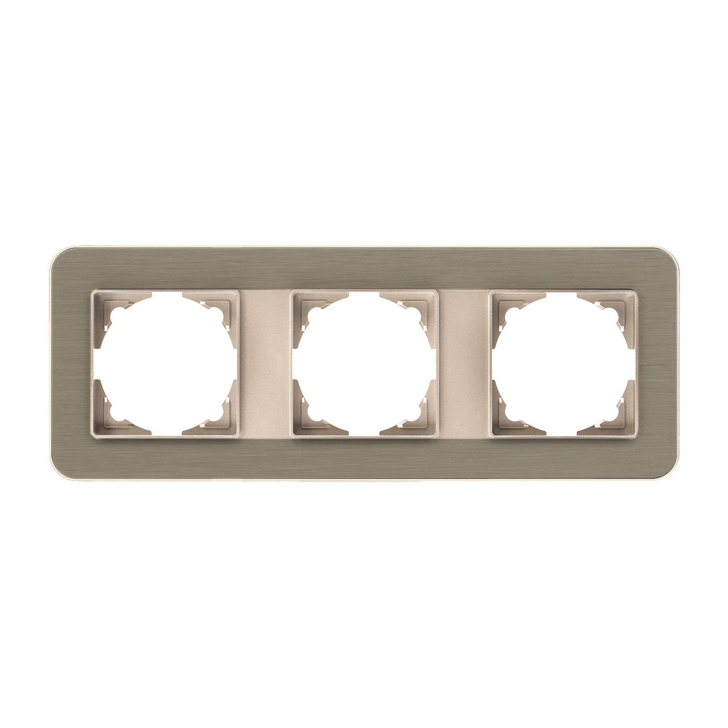 Günsan Radius Metalik Bej & Bronze Üçlü Çerçeve