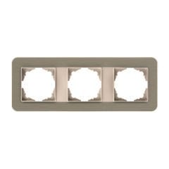 Günsan Radius Metalik Bej & Bronze Üçlü Çerçeve