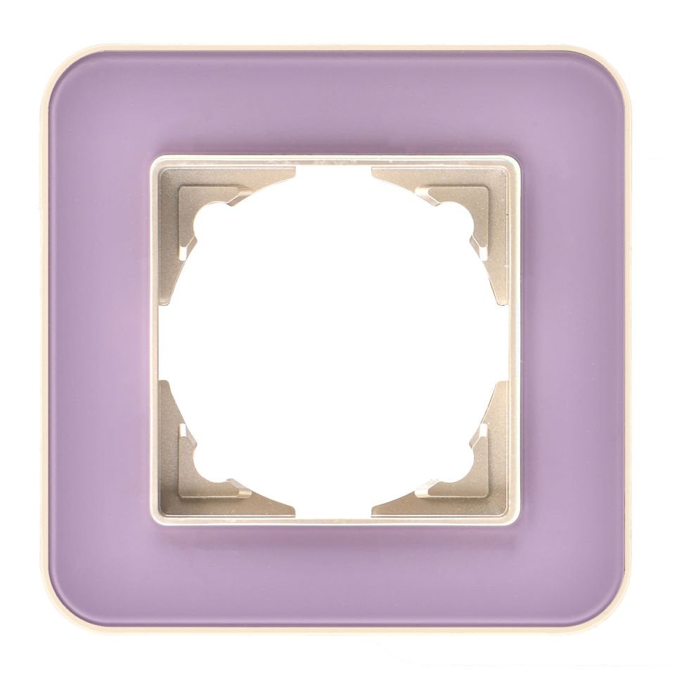 Günsan Radius Metalik Bej & Pastel Violet Tekli Çerçeve