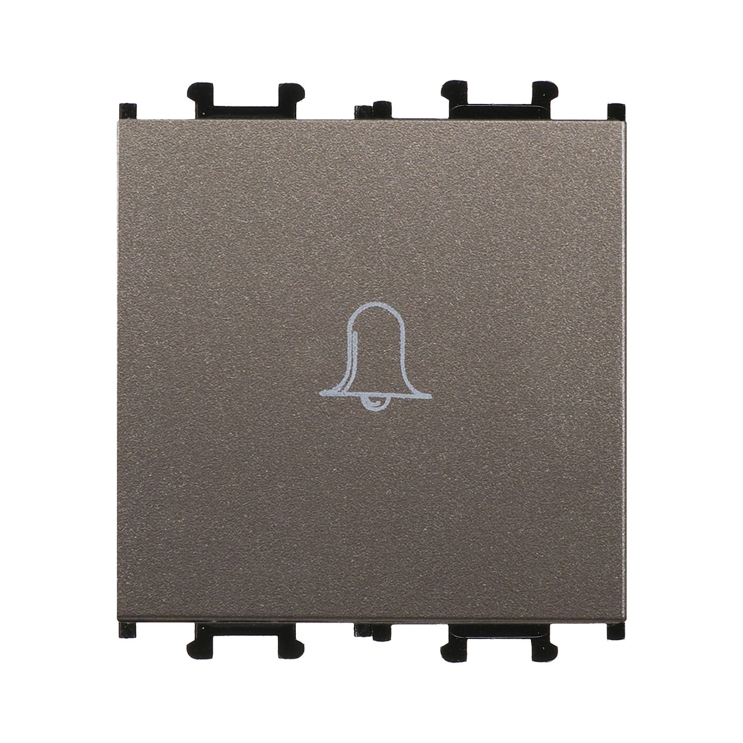 Günsan Domino Mocha Vidalı Geniş Zil Butonu -2M - 16AX 250V