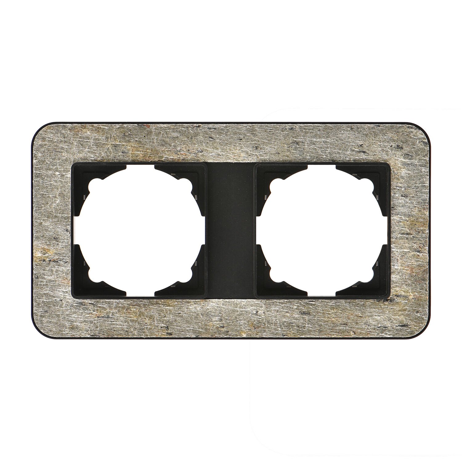 Günsan Radius Metalik Siyah & Silver Gold İkili Çerçeve