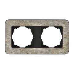 Günsan Radius Metalik Siyah & Silver Gold İkili Çerçeve