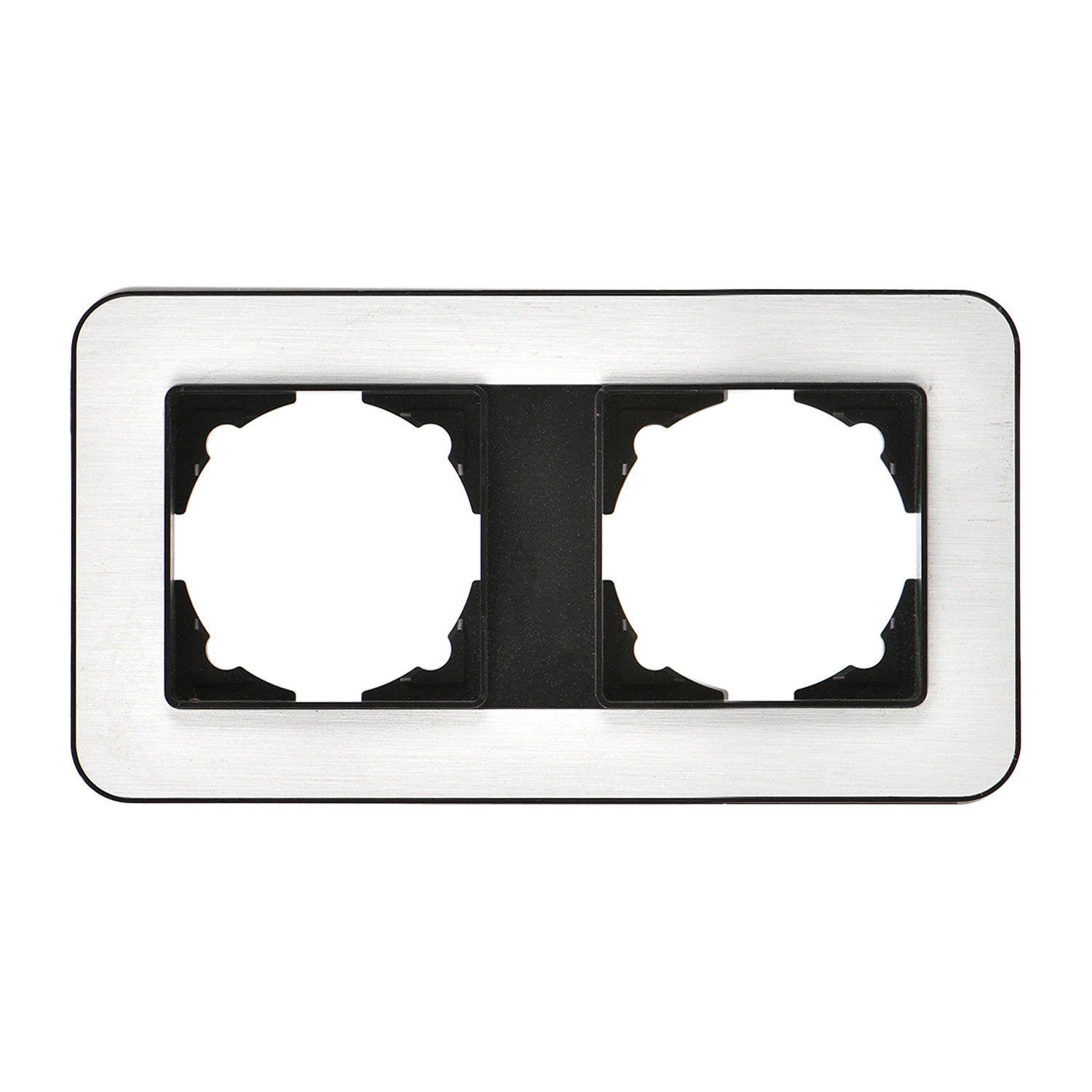 Günsan Radius Metalik Siyah & Silver Light İkili Çerçeve