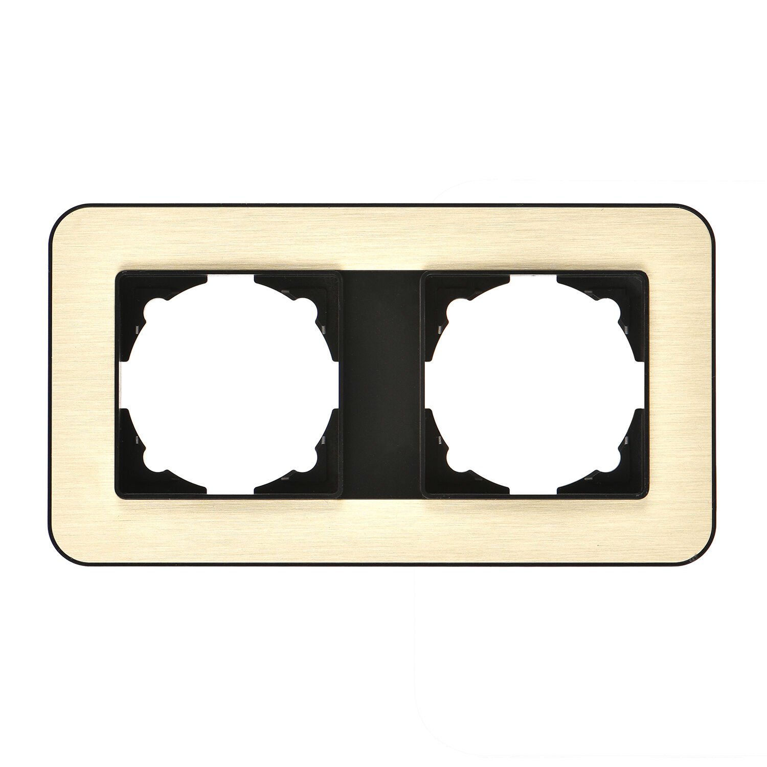 Günsan Radius Metalik Siyah & Gold İkili Çerçeve