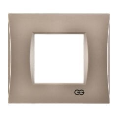 Günsan Domino Metalik Bej Mode İkili Çerçeve - 2M