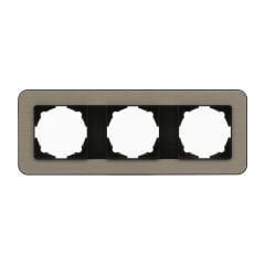 Günsan Radius Metalik Siyah & Bronze Üçlü Çerçeve