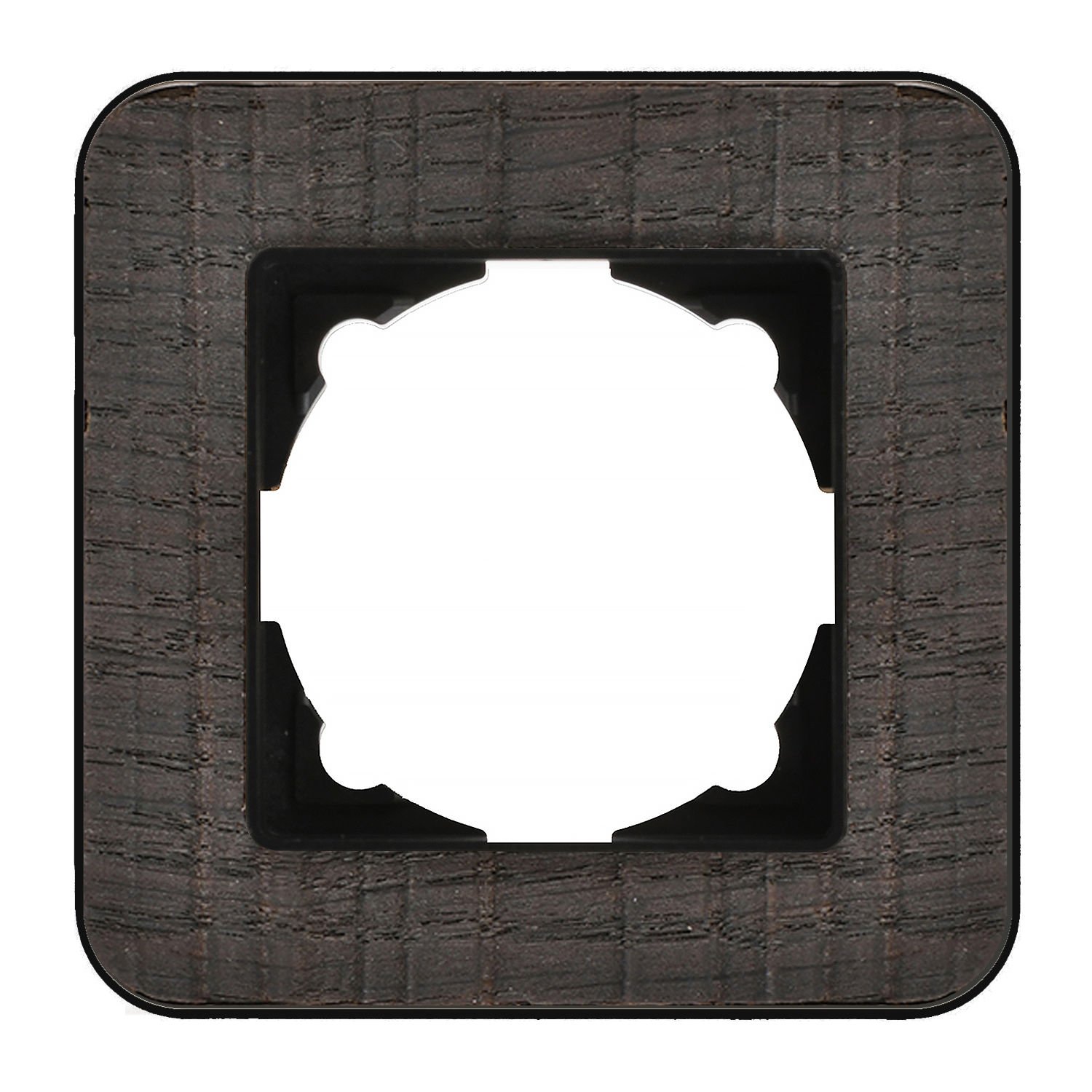 Günsan Radius Metalik Siyah & Natural Oak Tekli Çerçeve
