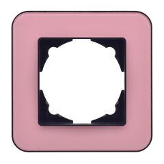 Günsan Radius Metalik Siyah & Powdery Pink Tekli Çerçeve