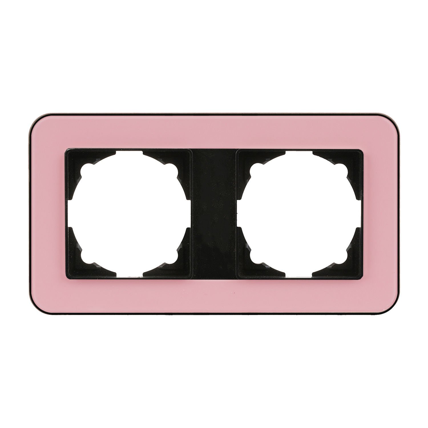 Günsan Radius Metalik Siyah & Powdery Pink İkili Çerçeve