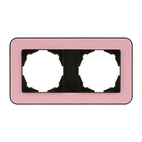 Günsan Radius Metalik Siyah & Powdery Pink İkili Çerçeve