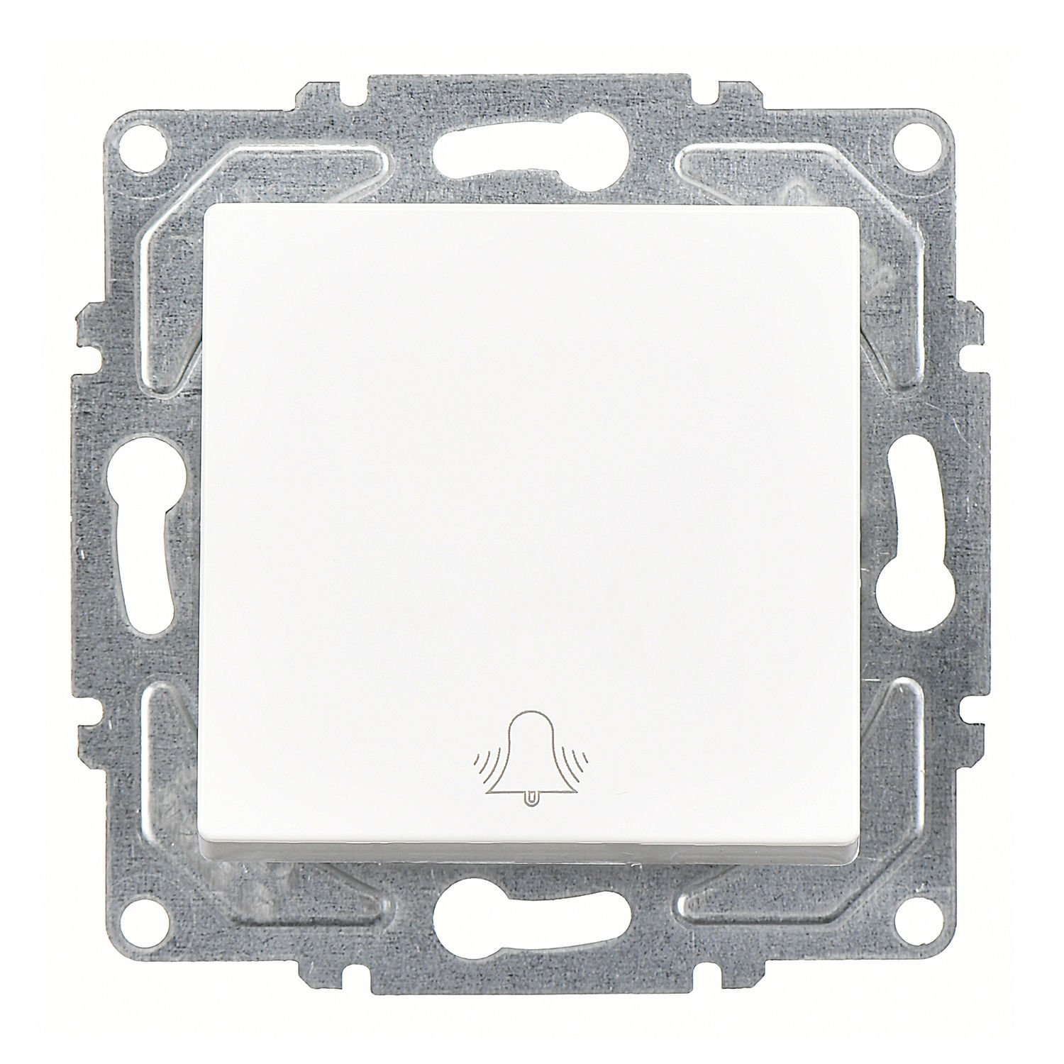 Günsan Eqona Beyaz Vidalı Zil Butonu - 10AX 250V