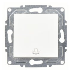 Günsan Eqona Beyaz Vidalı Zil Butonu - 10AX 250V