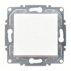 Günsan Eqona Beyaz Vidalı Jaluzi Kumanda Anahtarı - Tek Düğmeli 10AX 250V