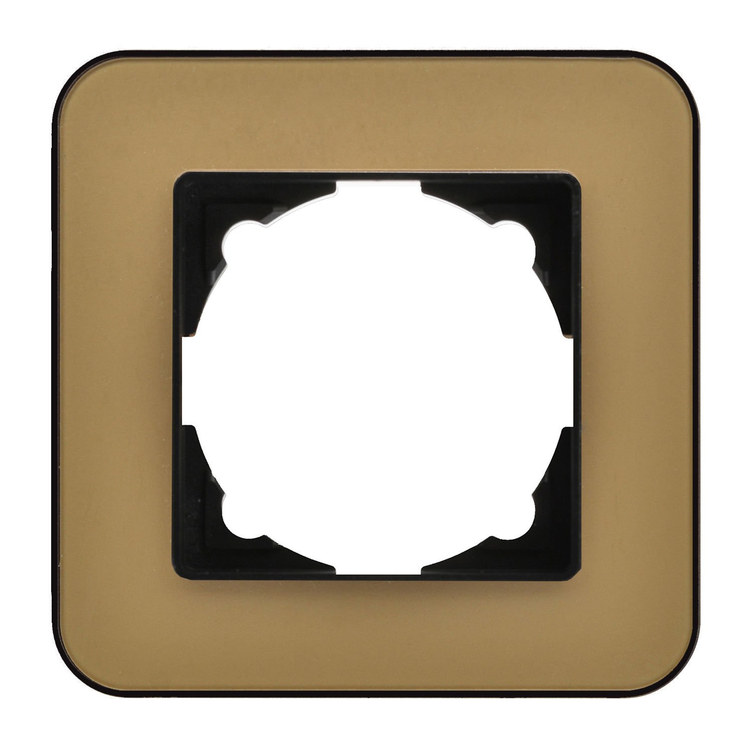 Günsan Radius Metalik Siyah & Pearl Gold Tekli Çerçeve